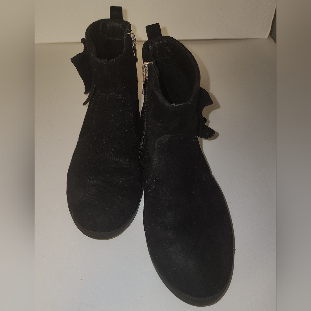 Girls Black ankle boots